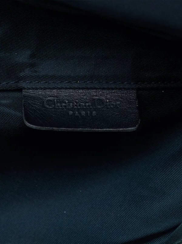 Christian Dior Pre-Owned 1998 Diorissimo Canvas Saddle Pouch