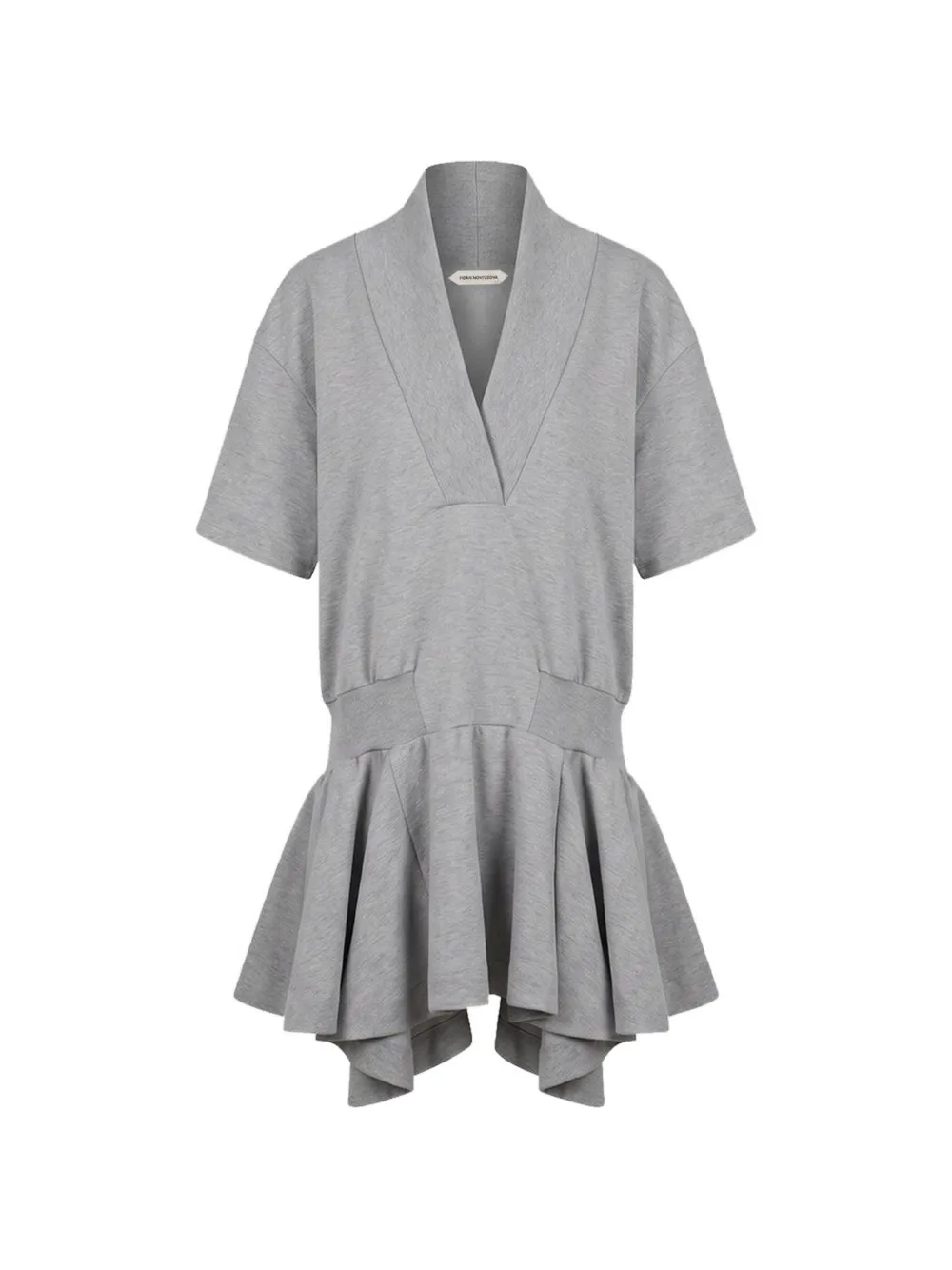 Fidan Novruzova Marta ruffled mini dress - Grigio