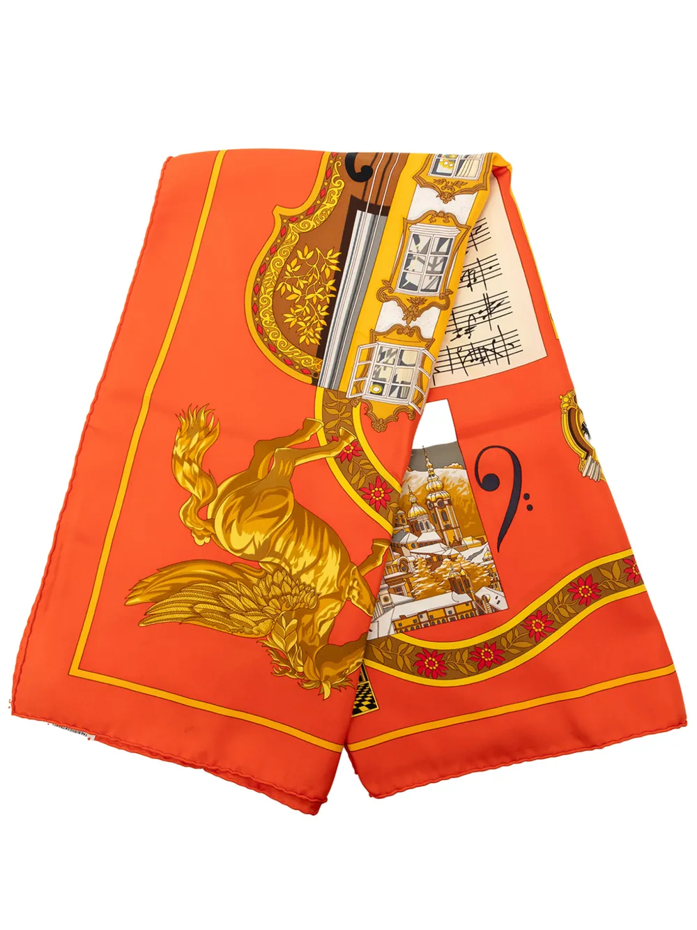 Hermès Pre-Owned 1990-2010 Salzburg Silk Scarf 90 scarves - Arancione