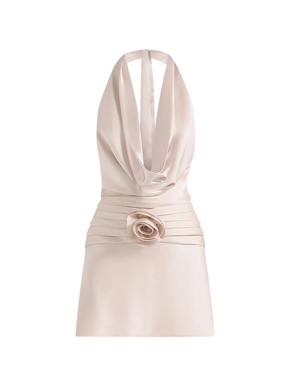 Manière De Voir Christelle rosette-detail mini dress - Toni neutri