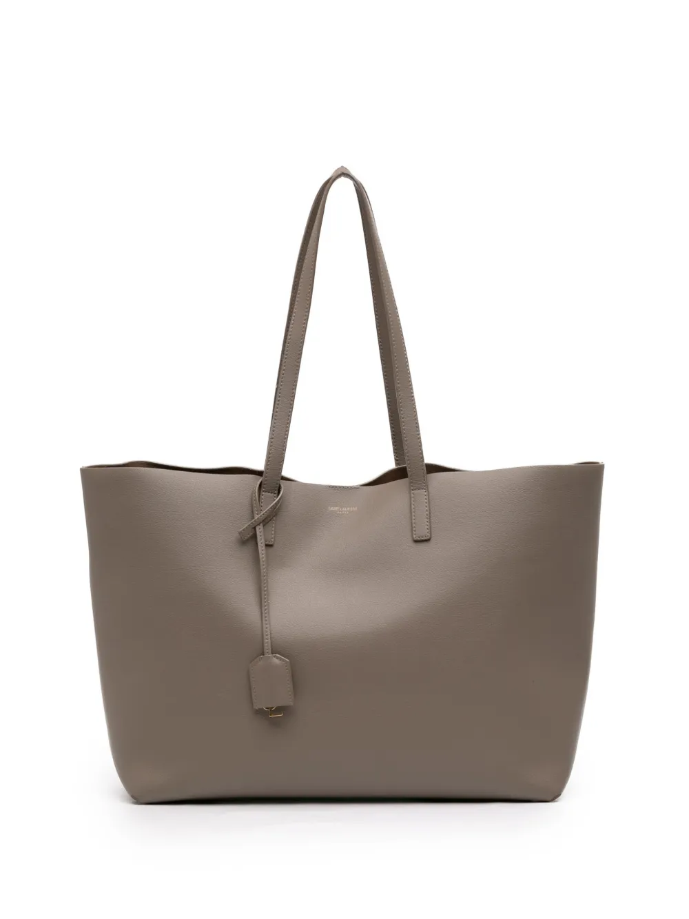 Saint Laurent Pre-Owned 2023 Large Leather East West Shopping tote bag - Marrone