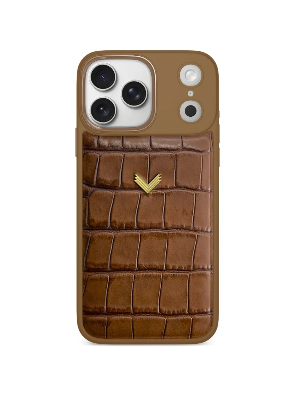 VELANTE crocodile-effect leather iPhone 17 Pro Max case