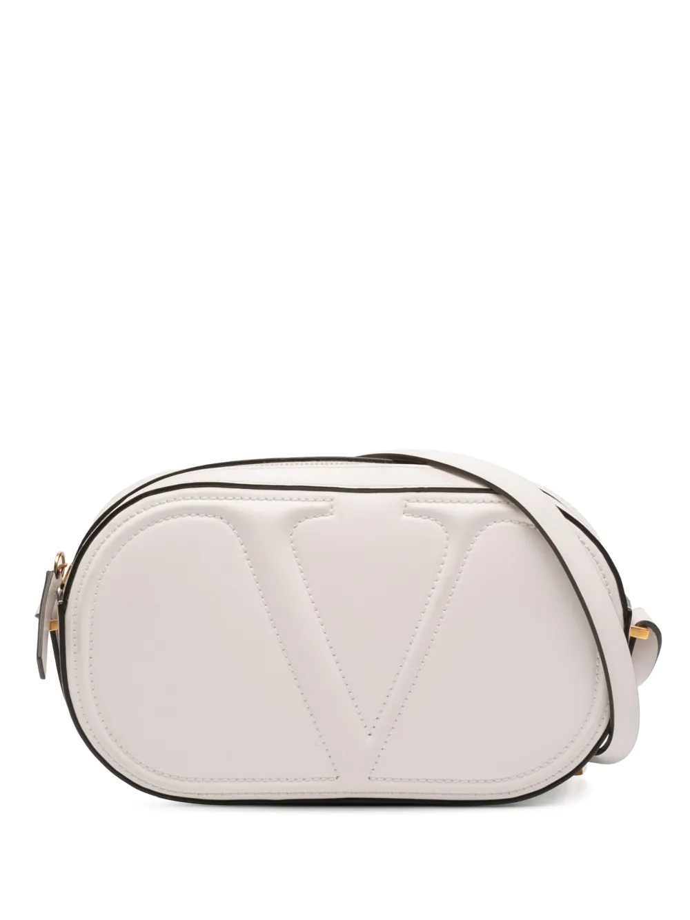 Valentino Garavani Pre-Owned 2018-2026 Leather VLogo Walk crossbody bag - Bianco