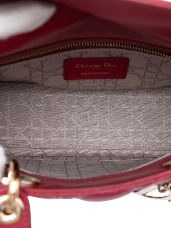 Christian Dior Pre-Owned 2017 Small Lambskin Cannage My ABCDior