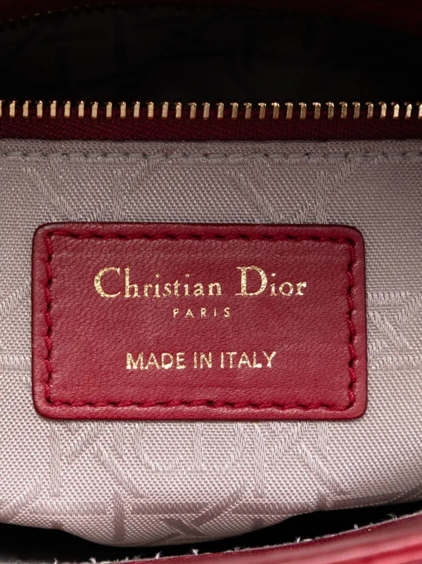 Christian Dior Pre-Owned 2017 Small Lambskin Cannage My ABCDior