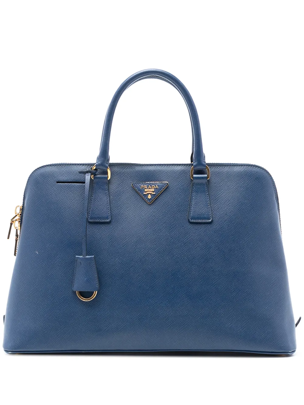 Prada Pre-Owned 2010-2025 Large Saffiano Lux Promenade satchel - Blau