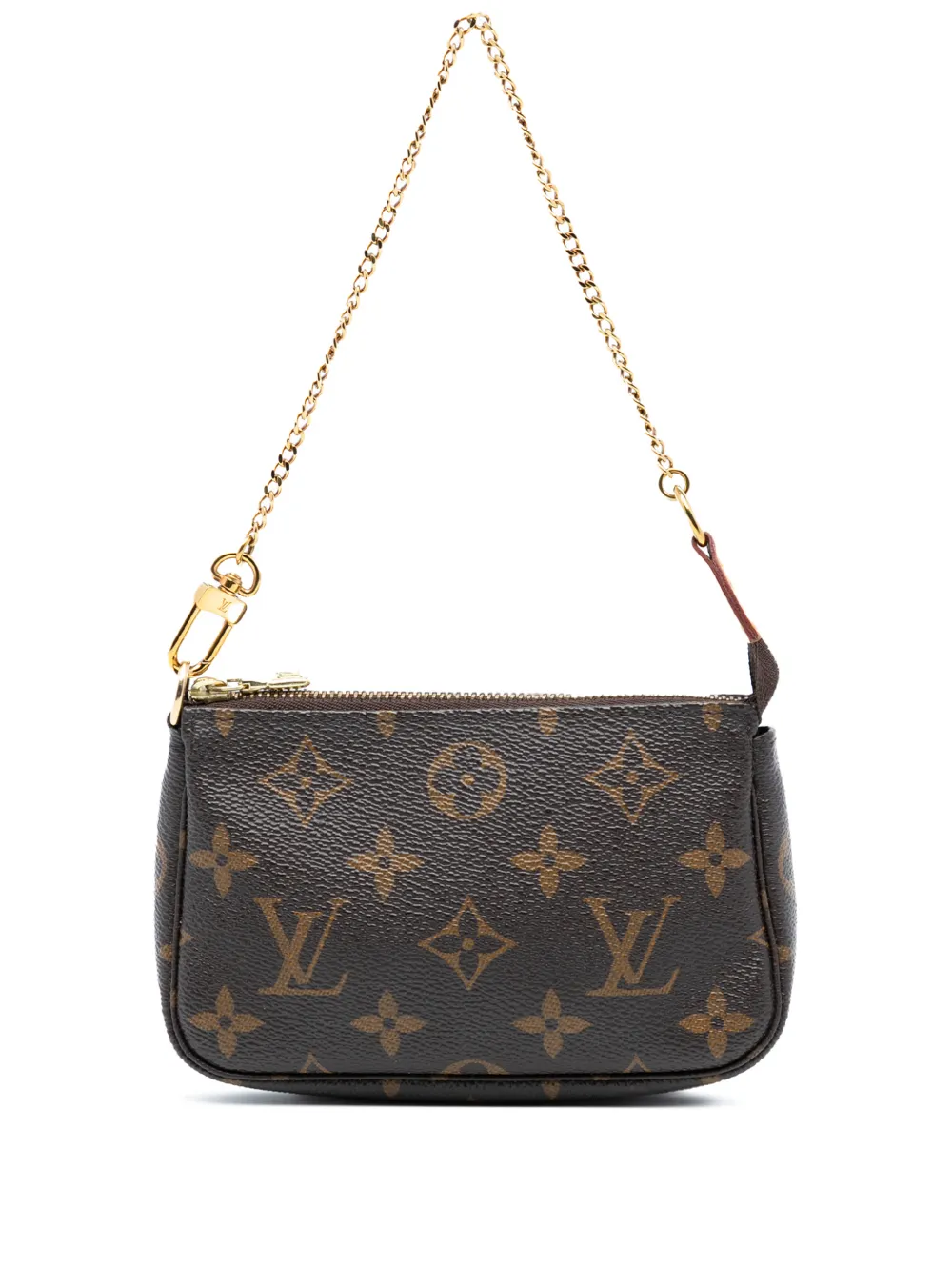 Louis Vuitton Pre-Owned 2019 Monogram Mini Pochette Accessoires handbag - Braun
