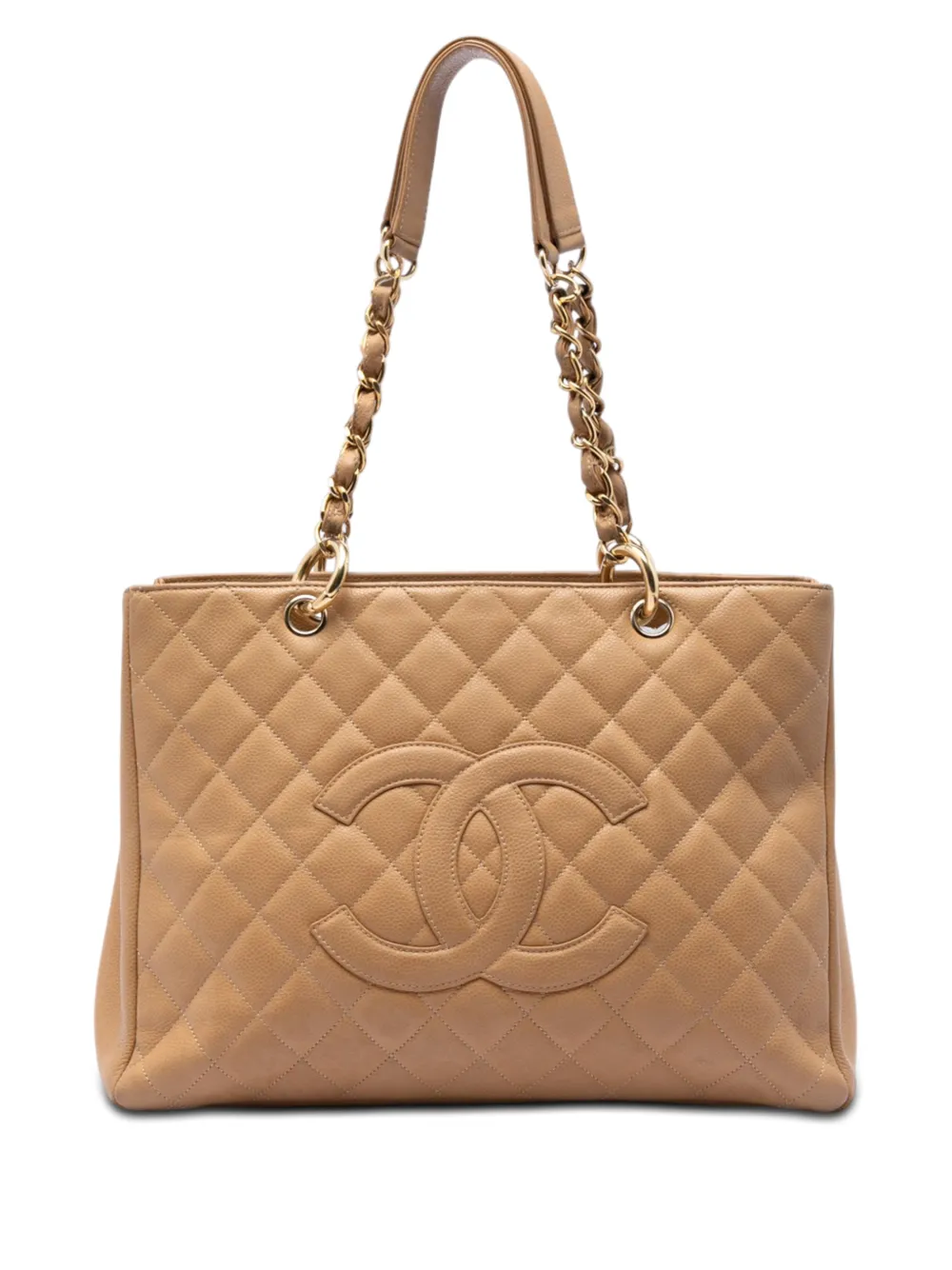 CHANEL Pre-Owned 2005-2006 Caviar Grand Shopping tote bag - Neutrals