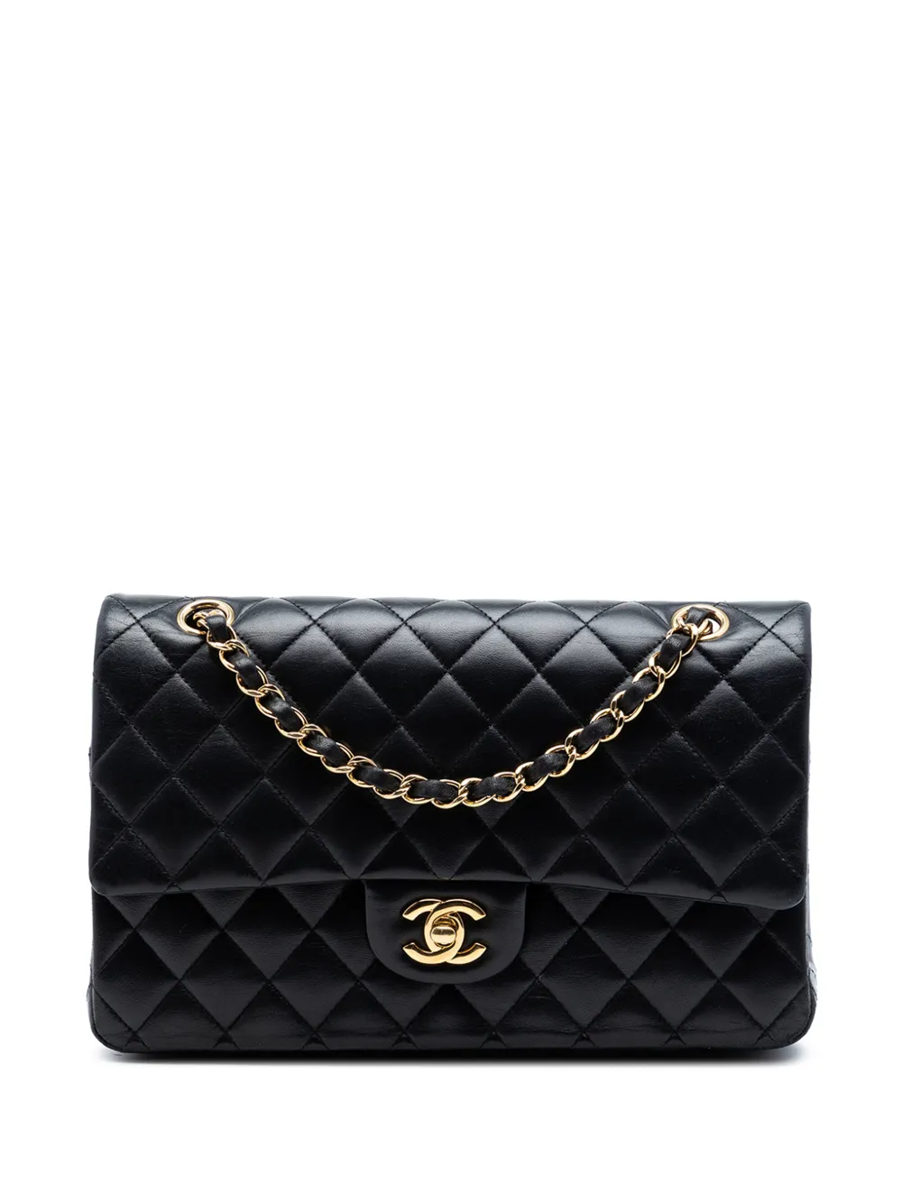 CHANEL Pre-Owned 2018 Medium Classic Lambskin Double Flap shoulder bag - Nero