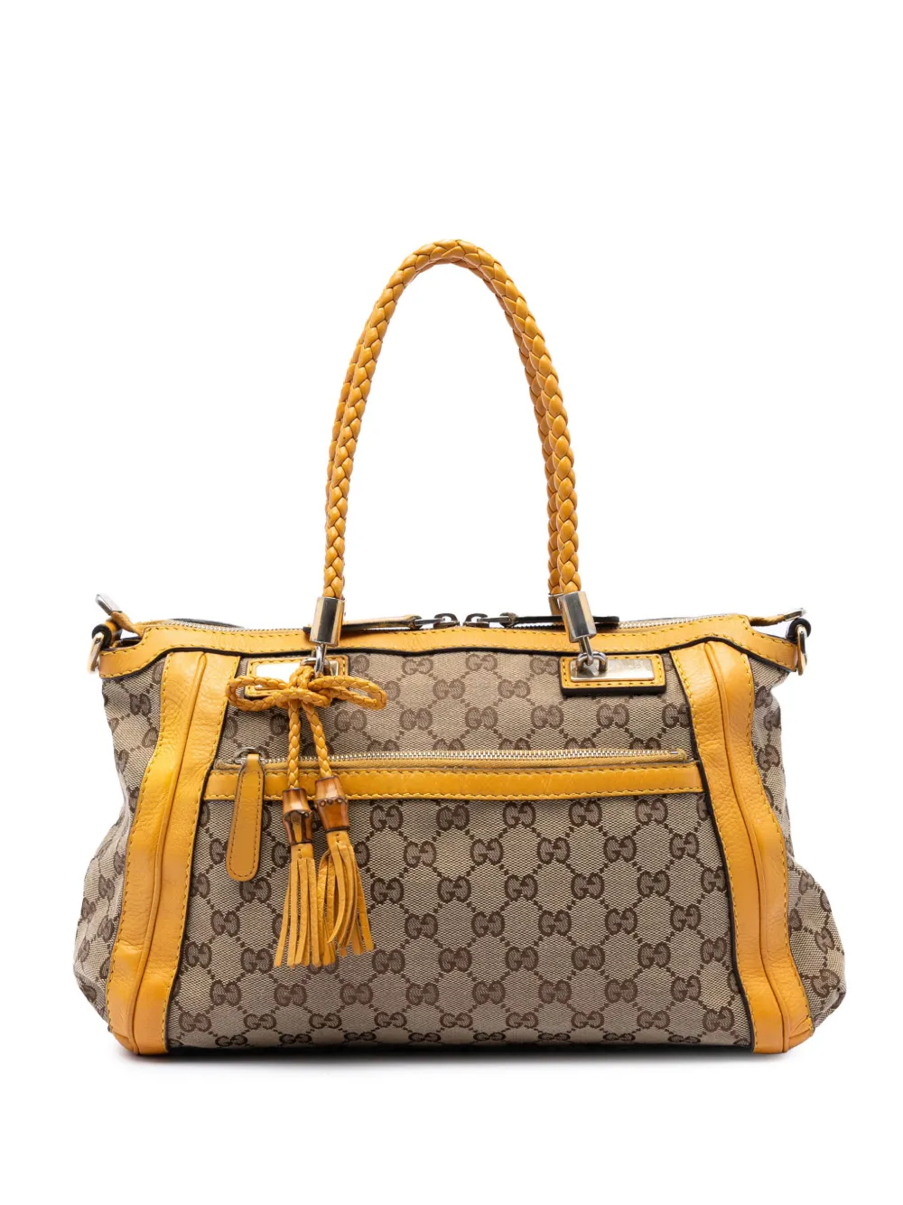 Gucci Pre-Owned 2016-2026 GG Canvas Bella satchel - Giallo