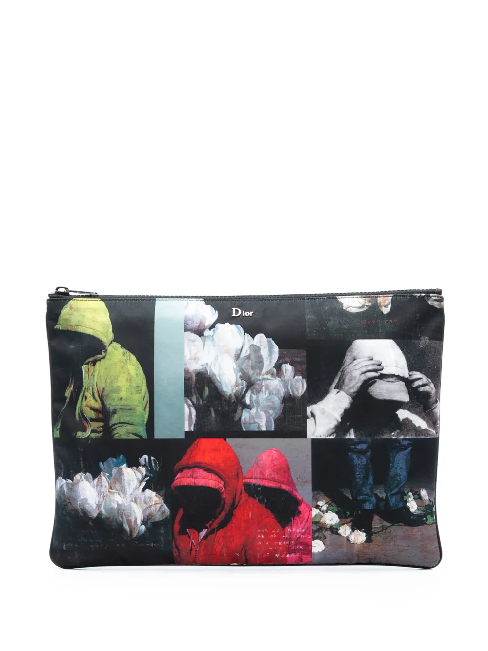 Christian Dior Pre-Owned 2017 Francois Bard Printed Nylon Zip Pouch clutch bag - Schwarz