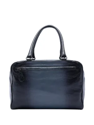 Bottega Veneta Pre-Owned Intrecciato Top Zip Briefcase | Blue