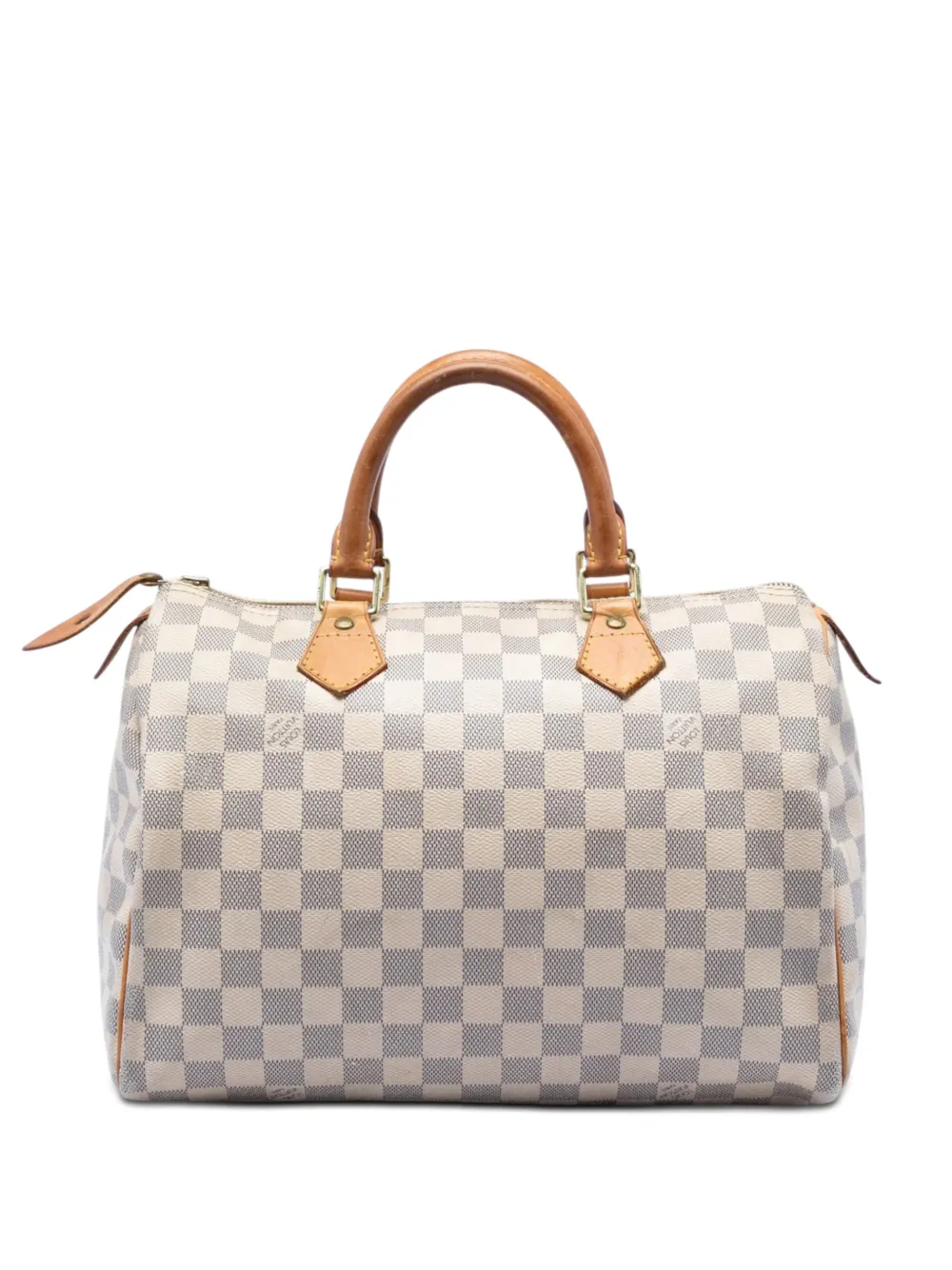 Louis Vuitton Pre-Owned 2012 Damier Azur Speedy 30 boston bag - Bianco