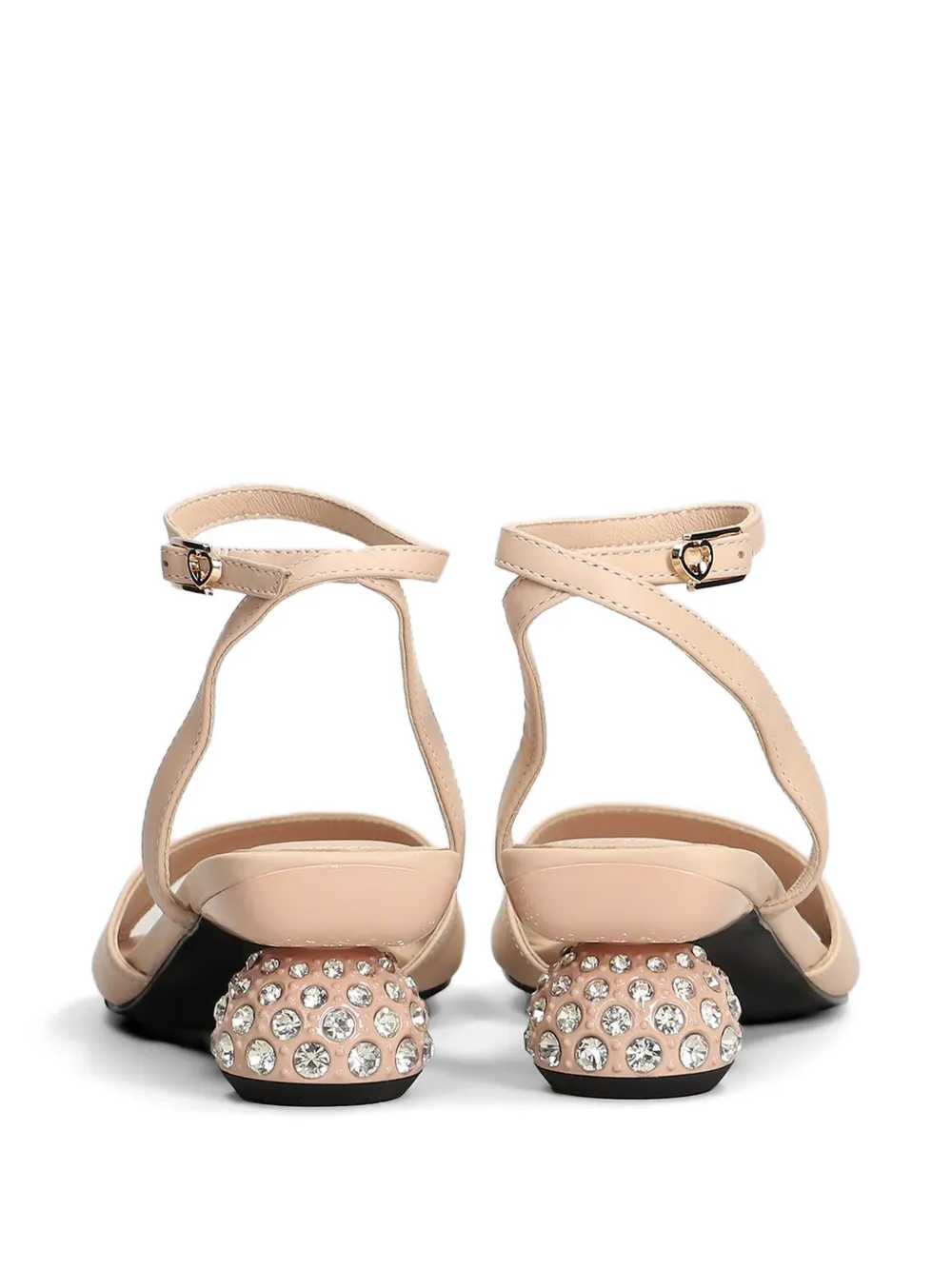 Gold & Rouge Lelo sandalen verfraaid met kristallen Roze