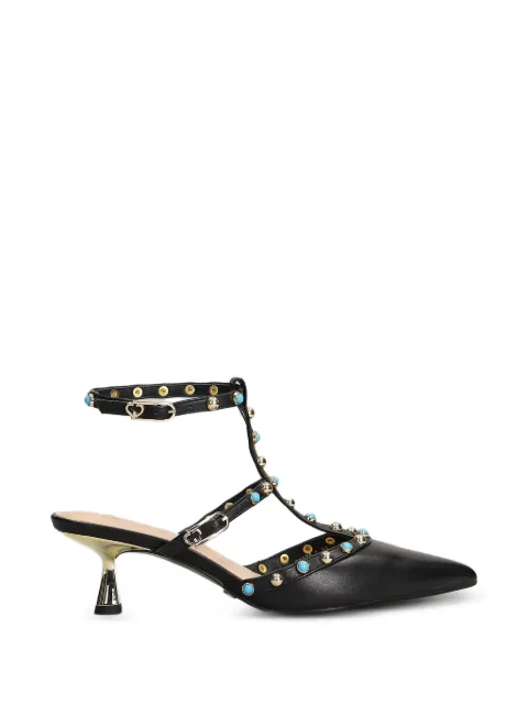 Gold & Rouge zapatos de tacón Glossy con apliques