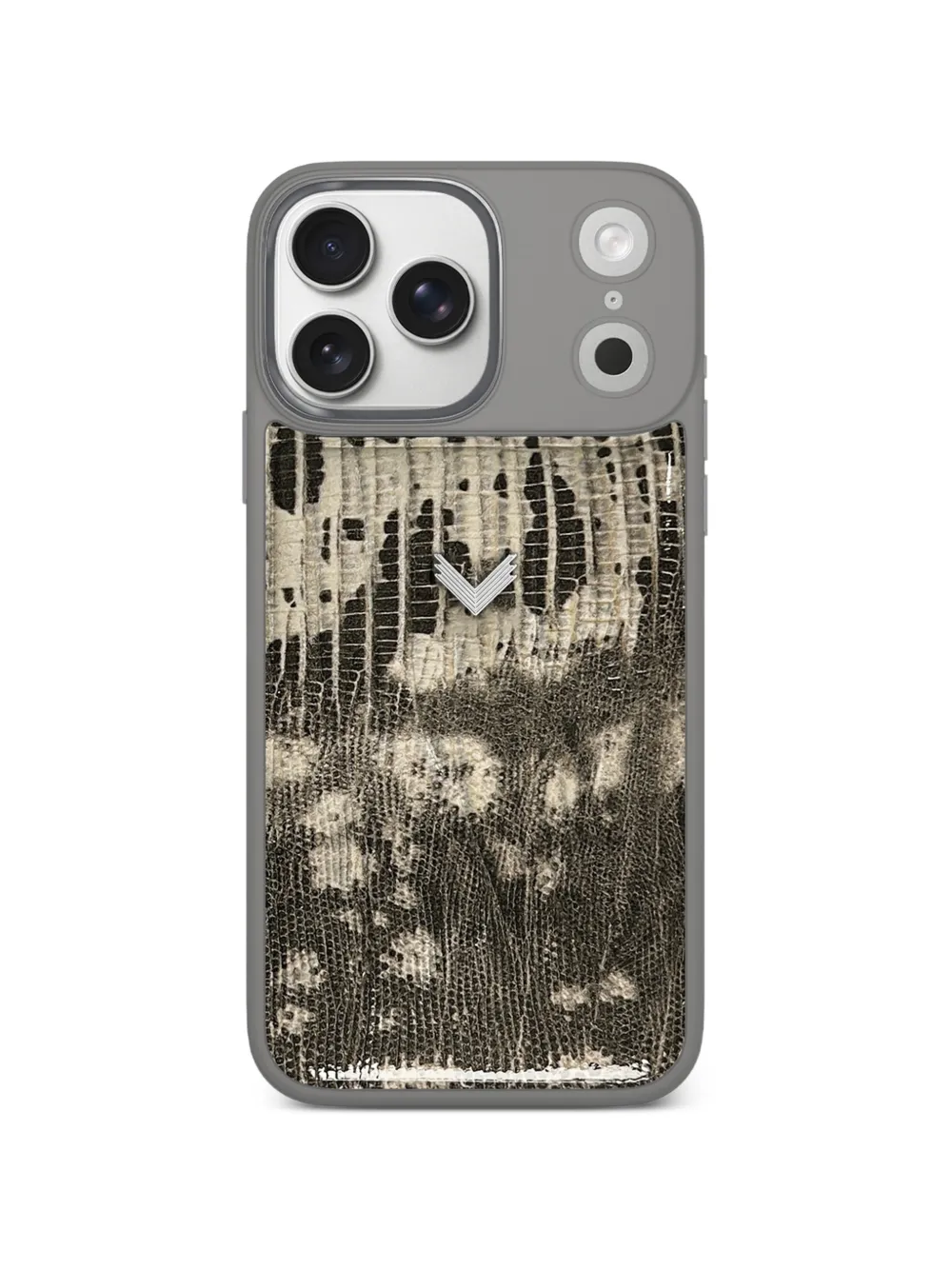 VELANTE lizard-effect leather iPhone 17 Pro Max case