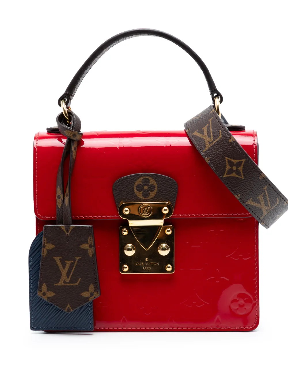 Louis Vuitton Pre-Owned 2019 Monogram Vernis Spring Street satchel - Rosso