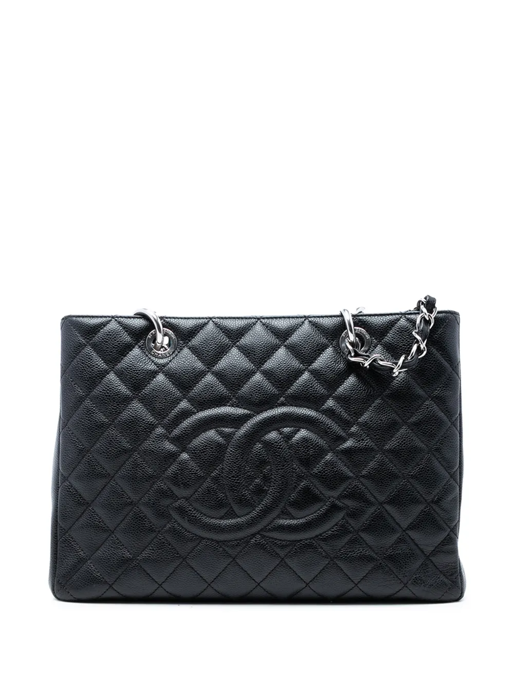 CHANEL Pre-Owned 2012 Caviar Grand Shopping tote bag - Black