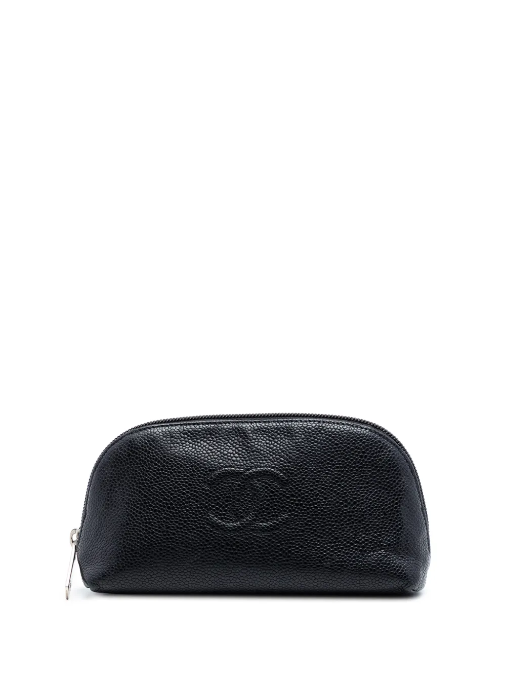CHANEL Pre-Owned 2010-2011 CC Caviar Cosmetic pouch - Nero