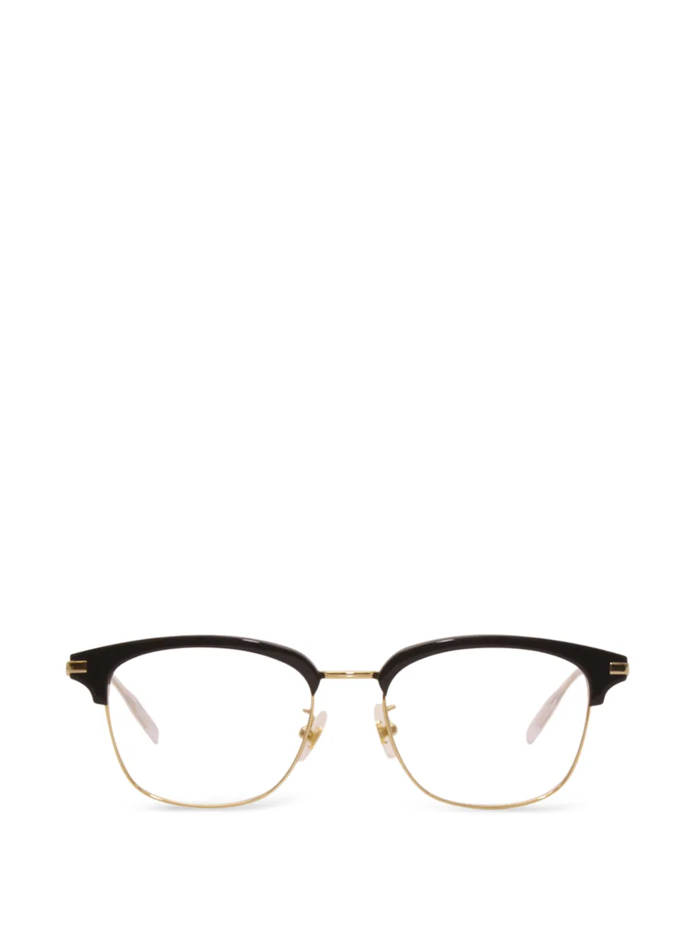 Montblanc square-frame browline glasses - Schwarz