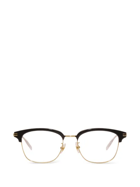 Montblanc square-frame browline glasses
