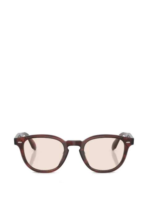Oliver Peoples N.01 tortoiseshell-effect round-frame glasses