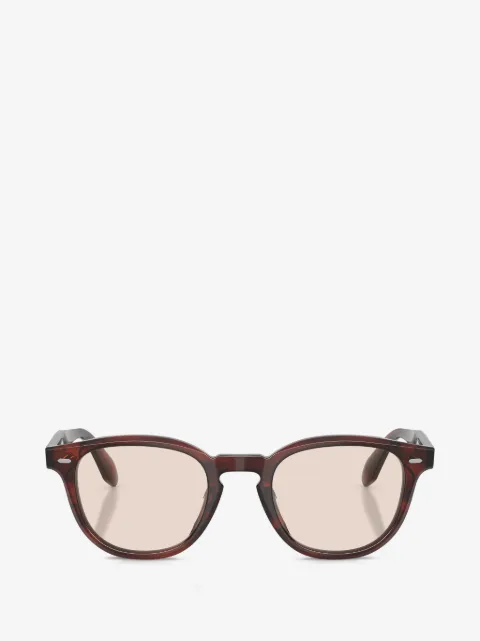 Oliver Peoples N.01 tortoiseshell-effect round-frame glasses
