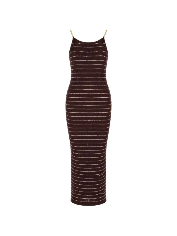 chain strap maxi dress Black One Shoulder Maxi Dress