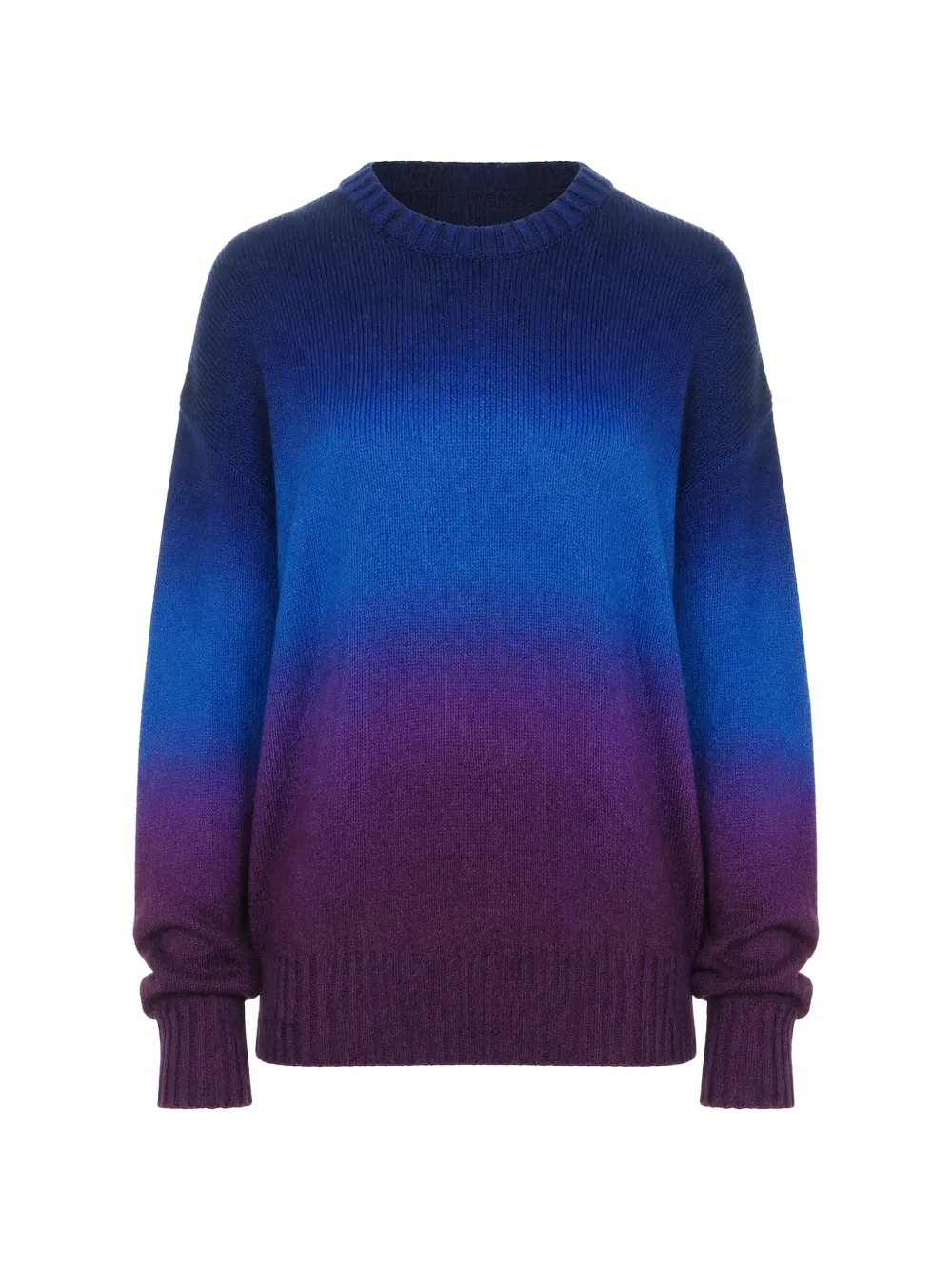 Amiya gradient-effect knitted sweatshirt - Blu