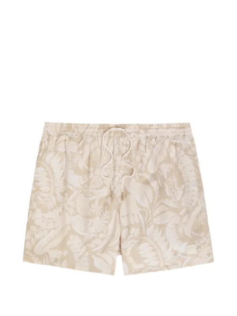 BOSS floral-print drawstring swim-shorts