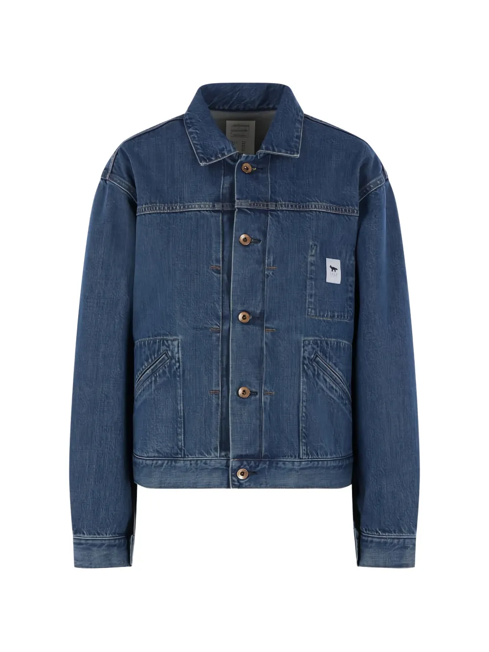Maison Kitsuné x Kuro Selvedge denim jacket - Blu
