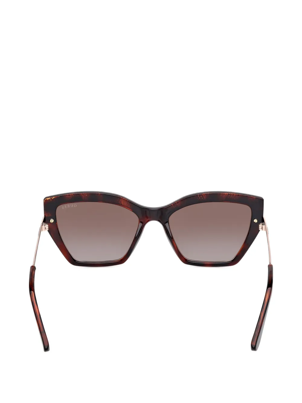 GUESS EYEWEAR Zonnebril met cat-eye montuur Bruin