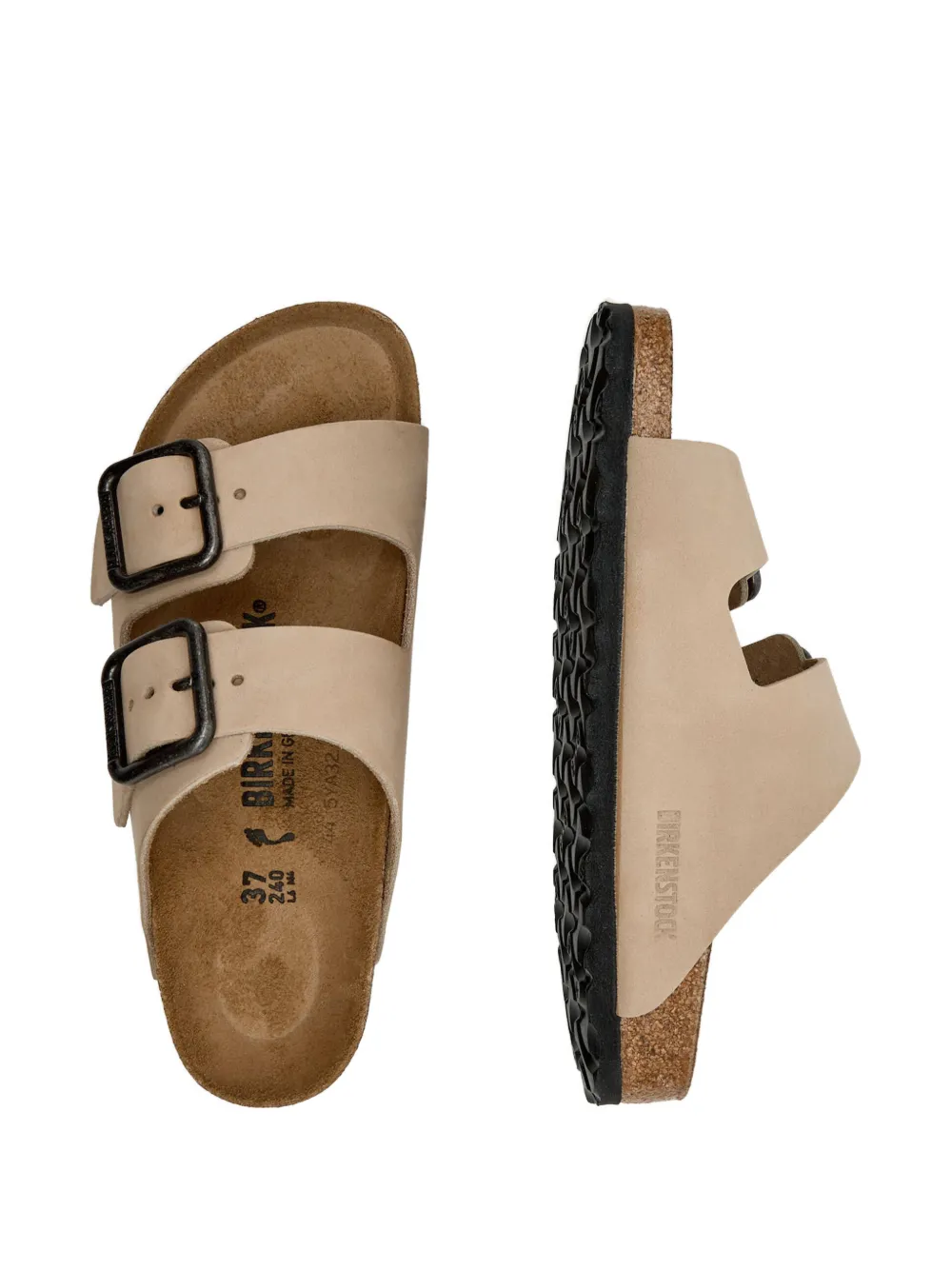 Birkenstock Arizona strap-buckle sandals Beige