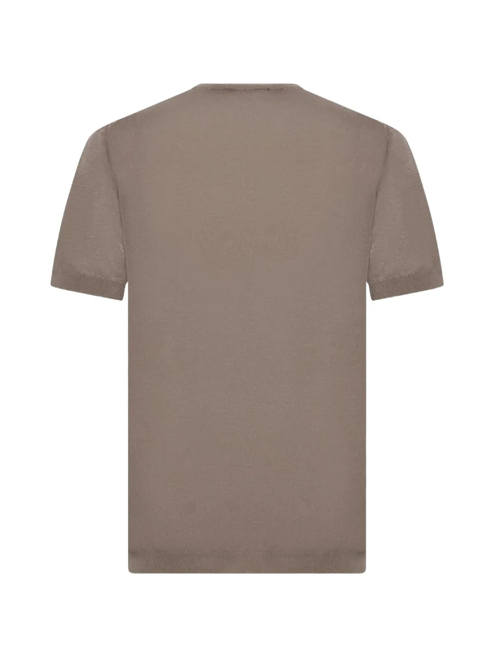 Low Brand T-shirt met chevron-streep Beige