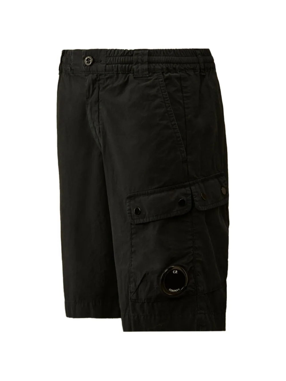 C.P. Company Kids Cargo shorts met Lens-detail Zwart