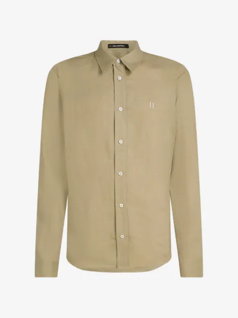 Karl Lagerfeld camisa con logo bordado