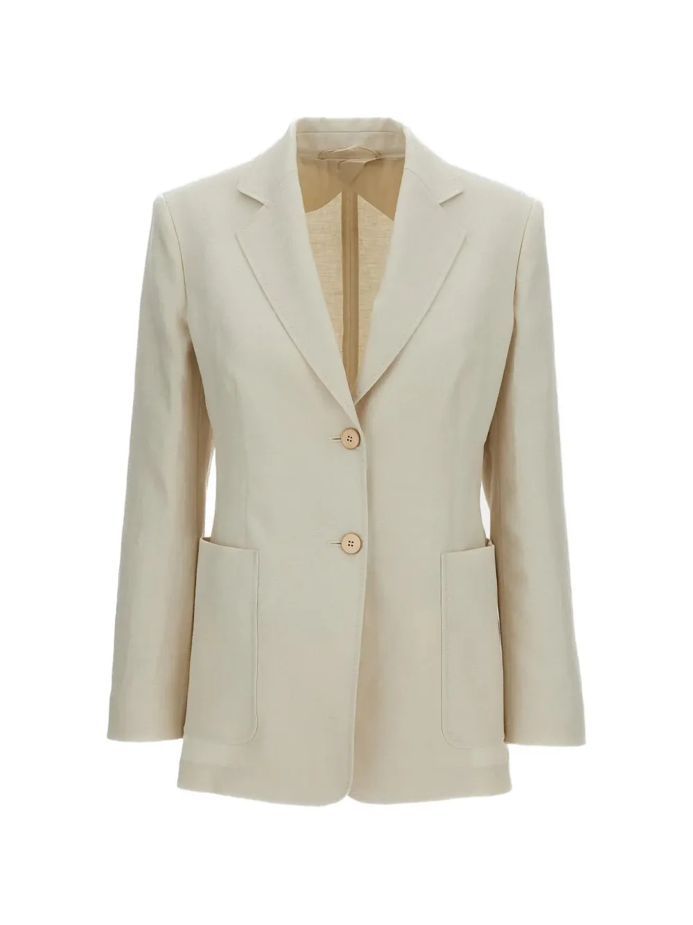 Max Mara single-breasted linen blazer - Toni neutri