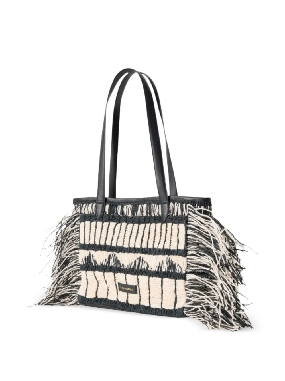 Karl Lagerfeld K/Signature 2.0 fringe tote bag - Nero