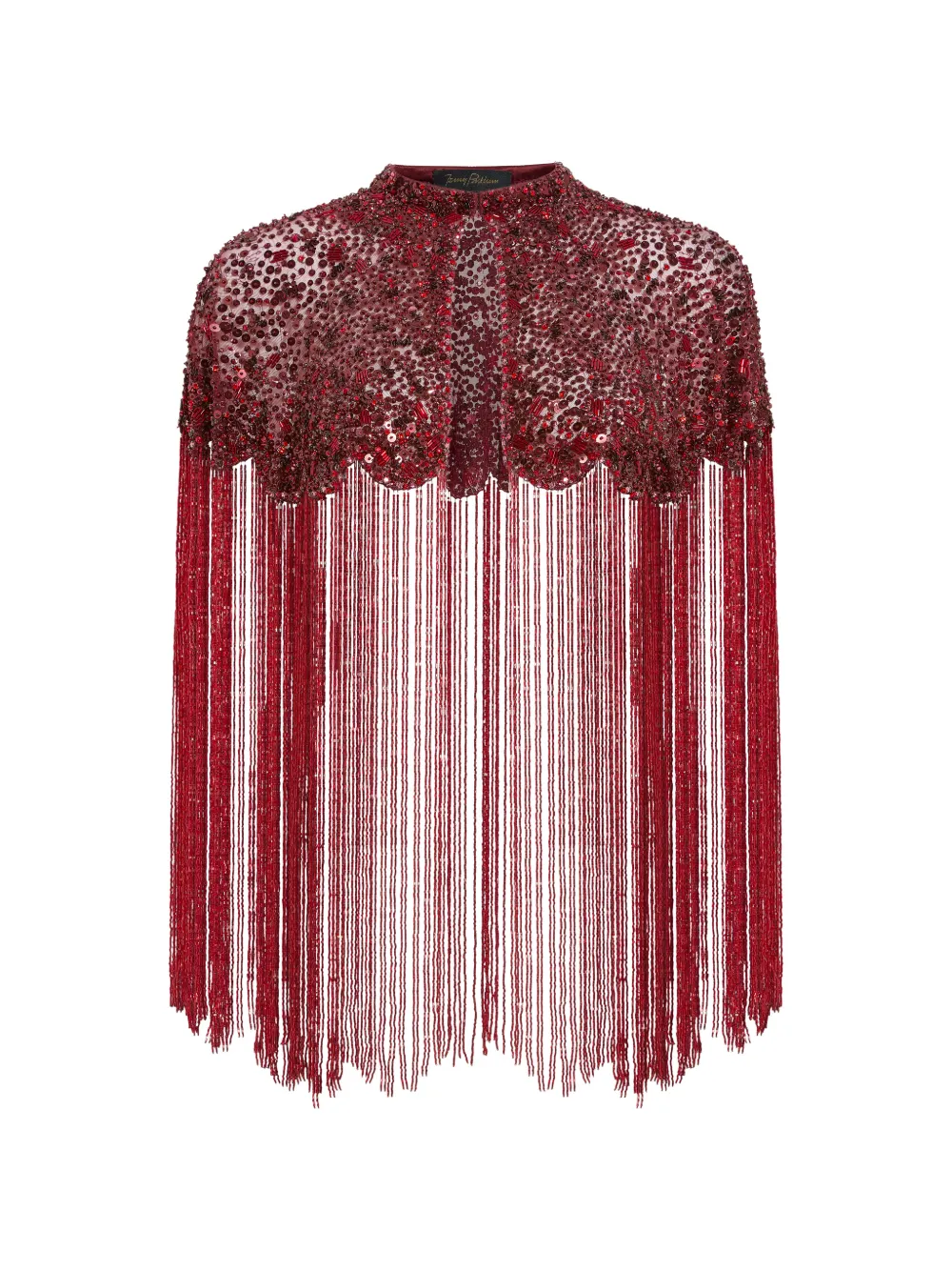 Jenny Packham Astralis Cape - Rot