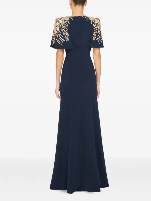 blue petal dress Jenny Packham | which features a contemporary Size:Petite-12 Age: Adult Princess dress Ribbed Turtleneck Dress by