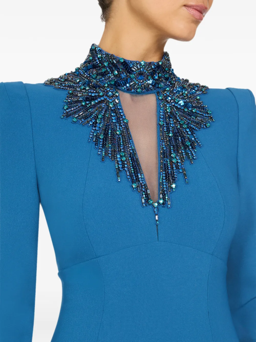 Jenny Packham Chama avondjurk Blauw