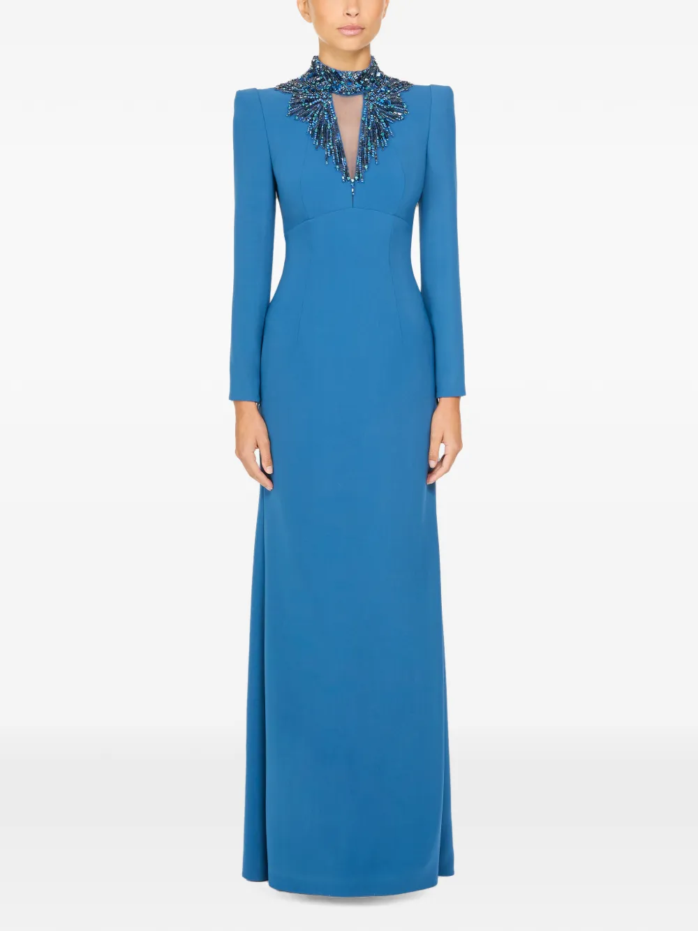 Jenny Packham Chama avondjurk Blauw