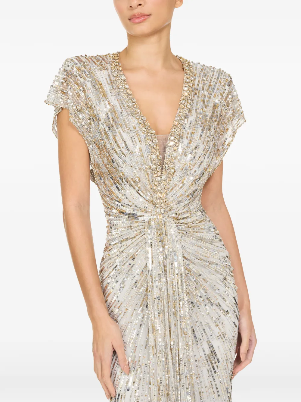 Jenny Packham Lacie avondjurk Grijs