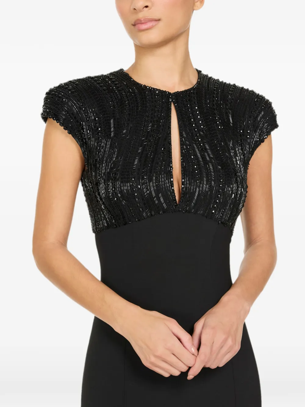 Jenny Packham Moonviel jurk Zwart