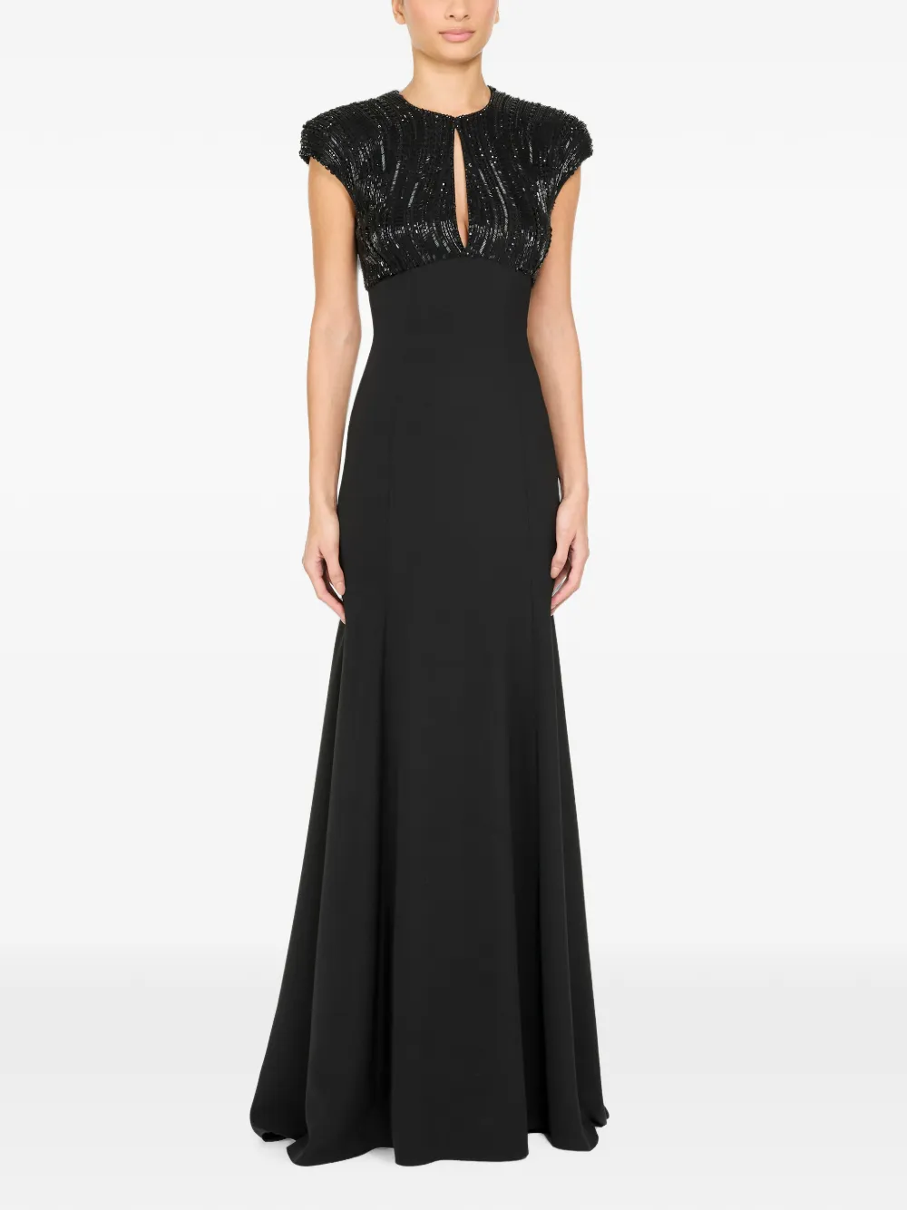 Jenny Packham Moonviel jurk Zwart