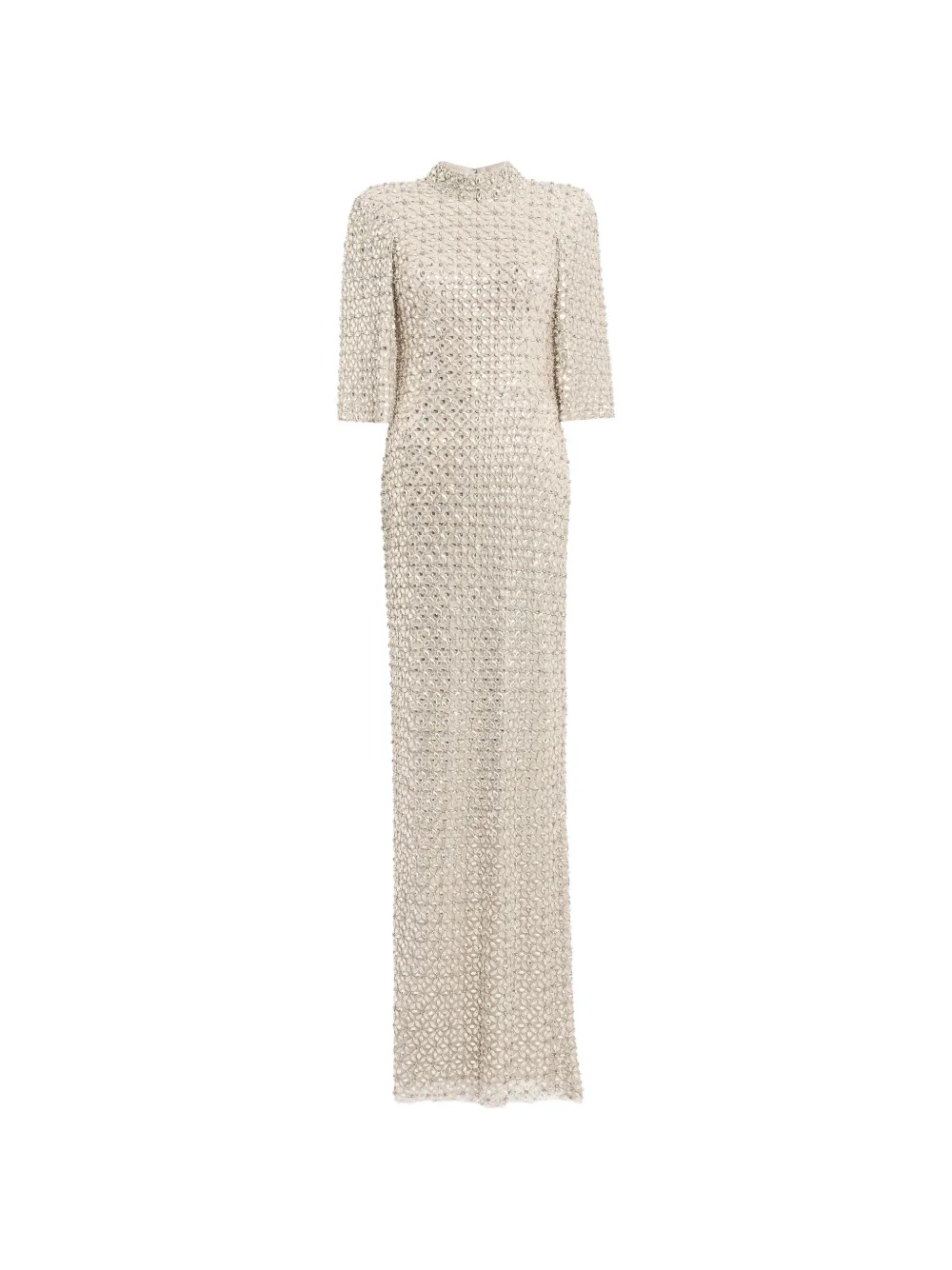 Jenny Packham Abito lungo Sedona - Toni neutri