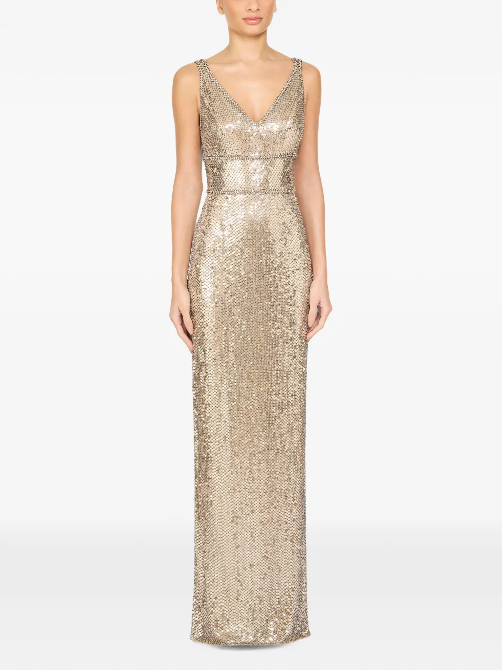 Jenny Packham Odina avondjurk Goud