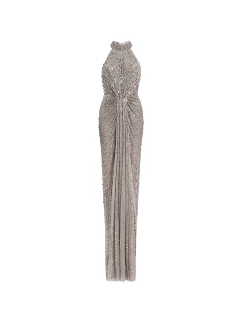 Jenny Packham Whisper halterneck long dress