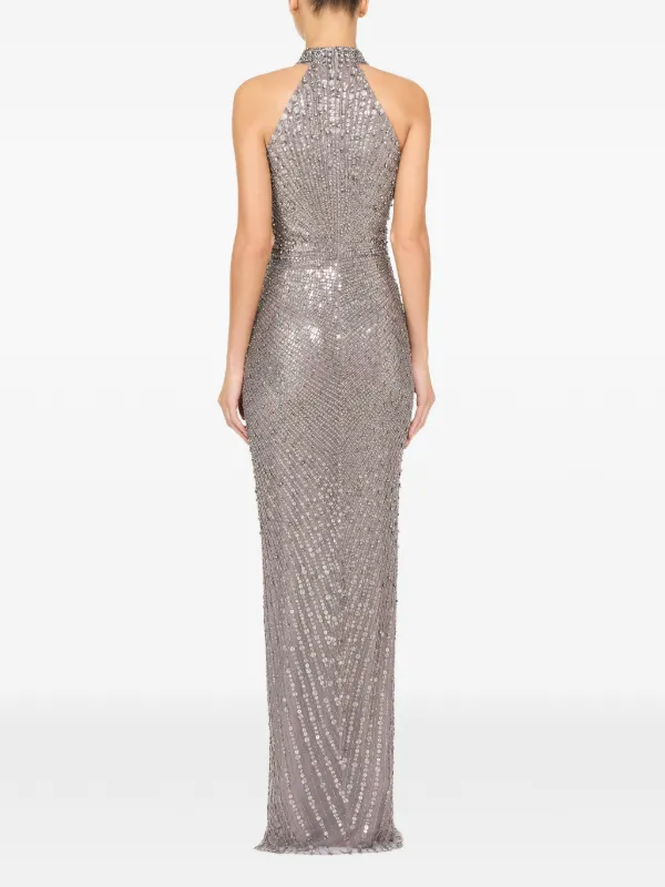 Jenny Packham Whisper Gown | Grey | FARFETCH