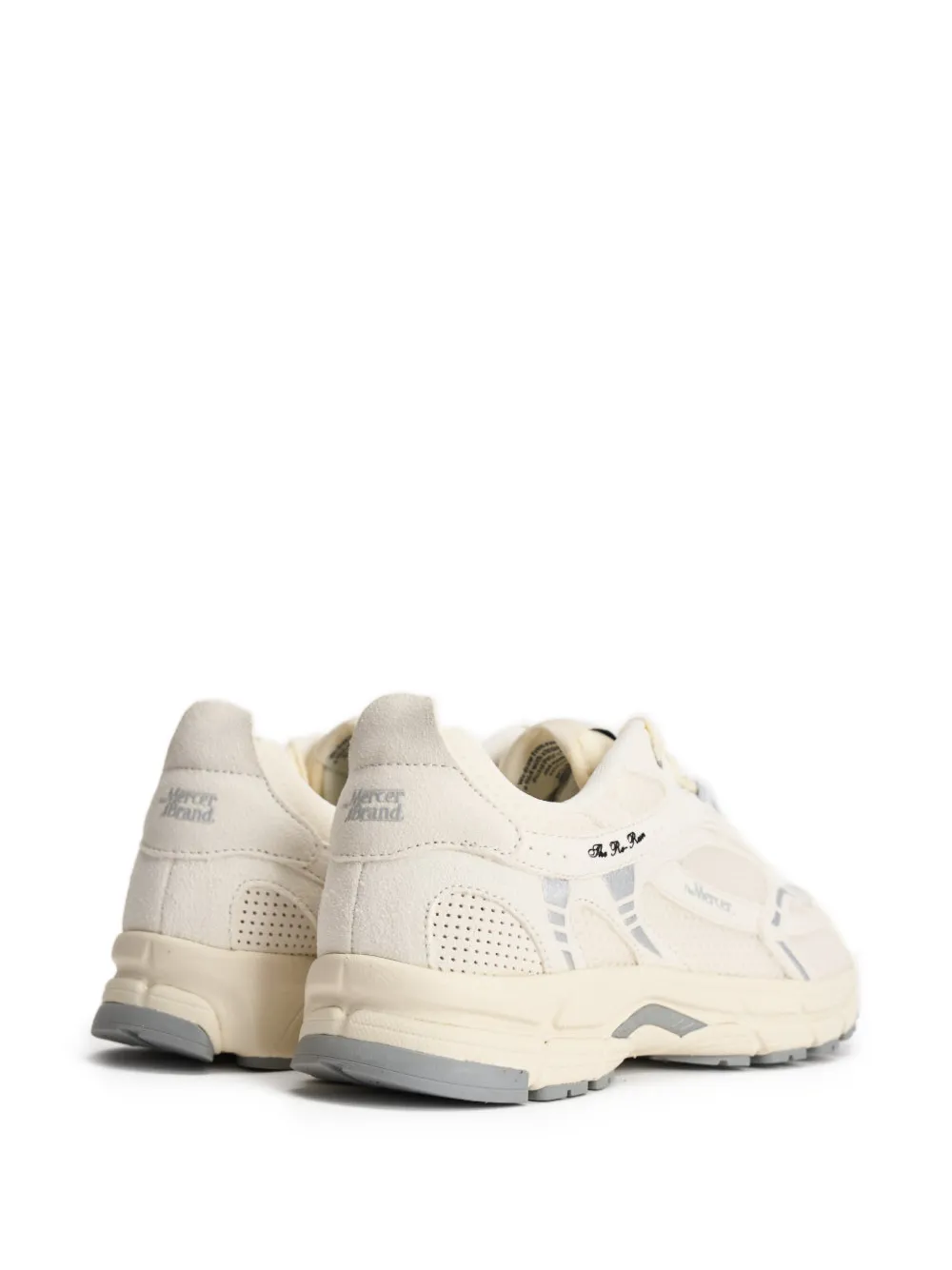 The Mercer Brand The Re-Run sneakers met vlakken Beige